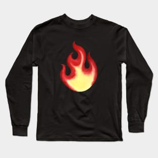 Watercolor flame Long Sleeve T-Shirt